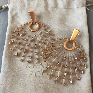 Kendra Scott Fabia Statement Earrings Rose Gold